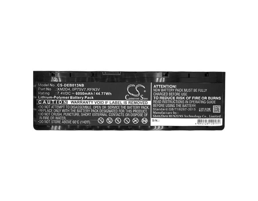 Battery For Dell, Blanco 2013 7.4v, 6050mah - 44.77wh Notebook, Laptop Cameron Sino Technology Limited