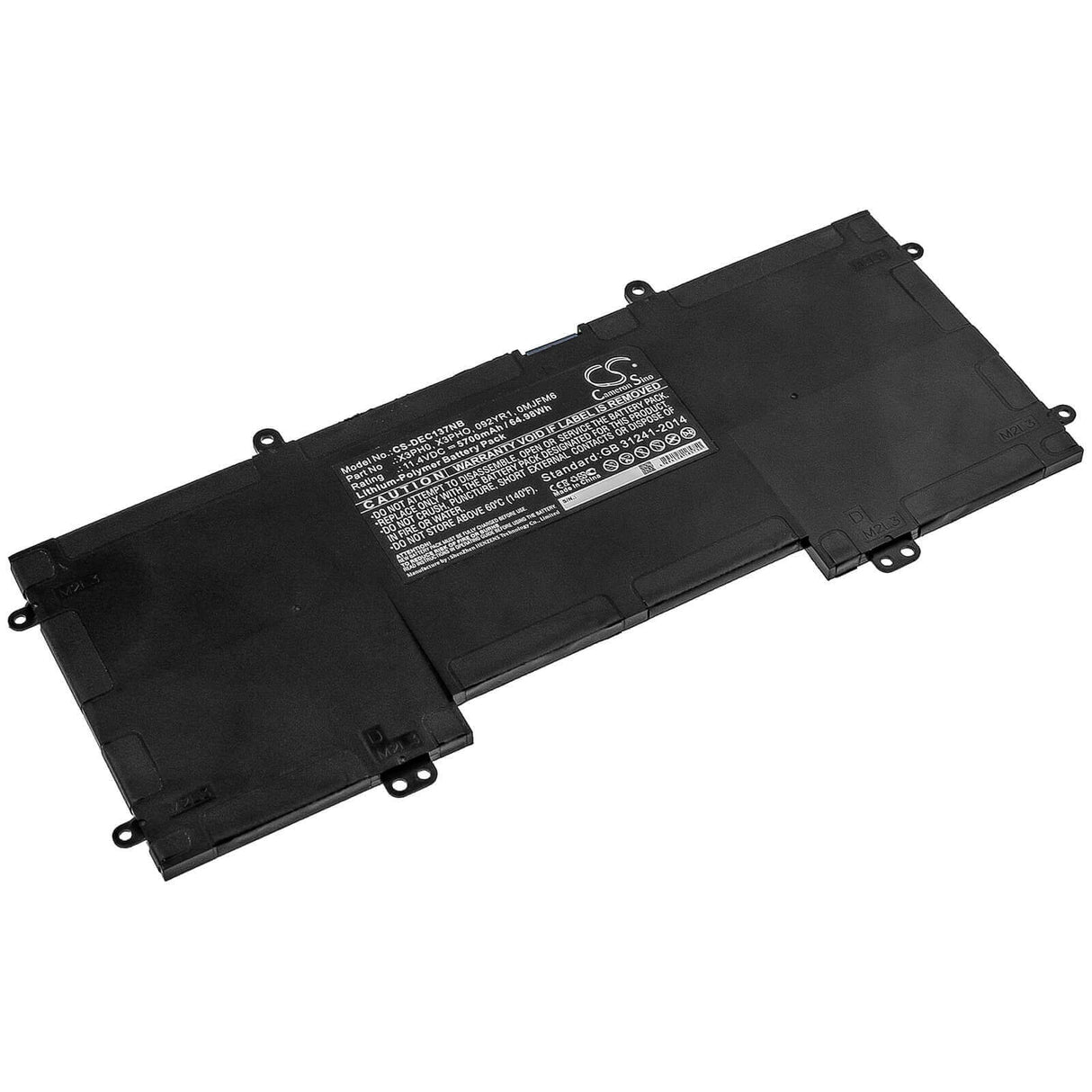 Battery For Dell, Chromebook 13 7310 11.4v, 5700mah - 64.98wh Notebook, Laptop Cameron Sino Technology Limited