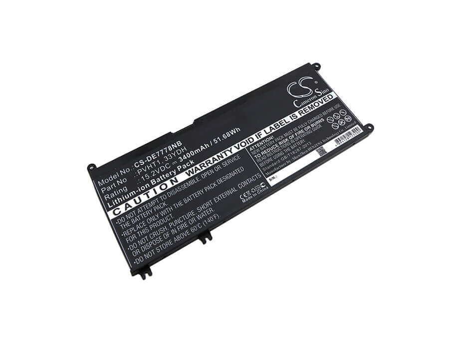 Battery For Dell, Dncwscb6106b, I7778-0026gry, Inspiron 17 7000 15.2v, 3400mah - 51.68wh Notebook, Laptop Cameron Sino Technology Limited