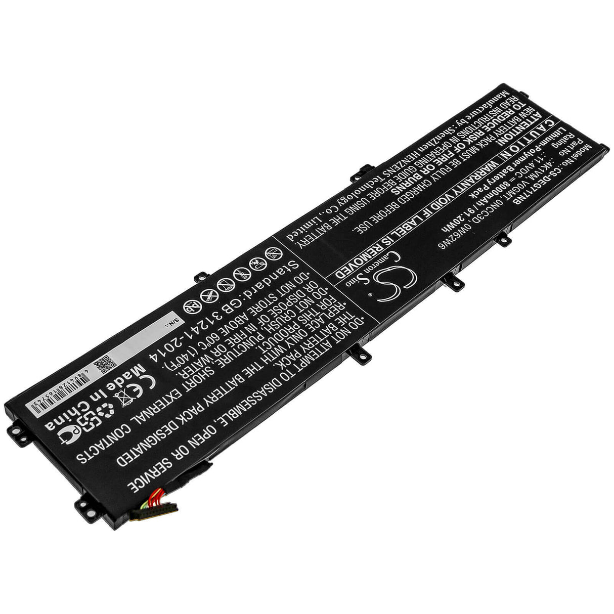 Battery For Dell, G7 17 7700 11.4v, 8000mah - 91.20wh Notebook, Laptop Cameron Sino Technology Limited