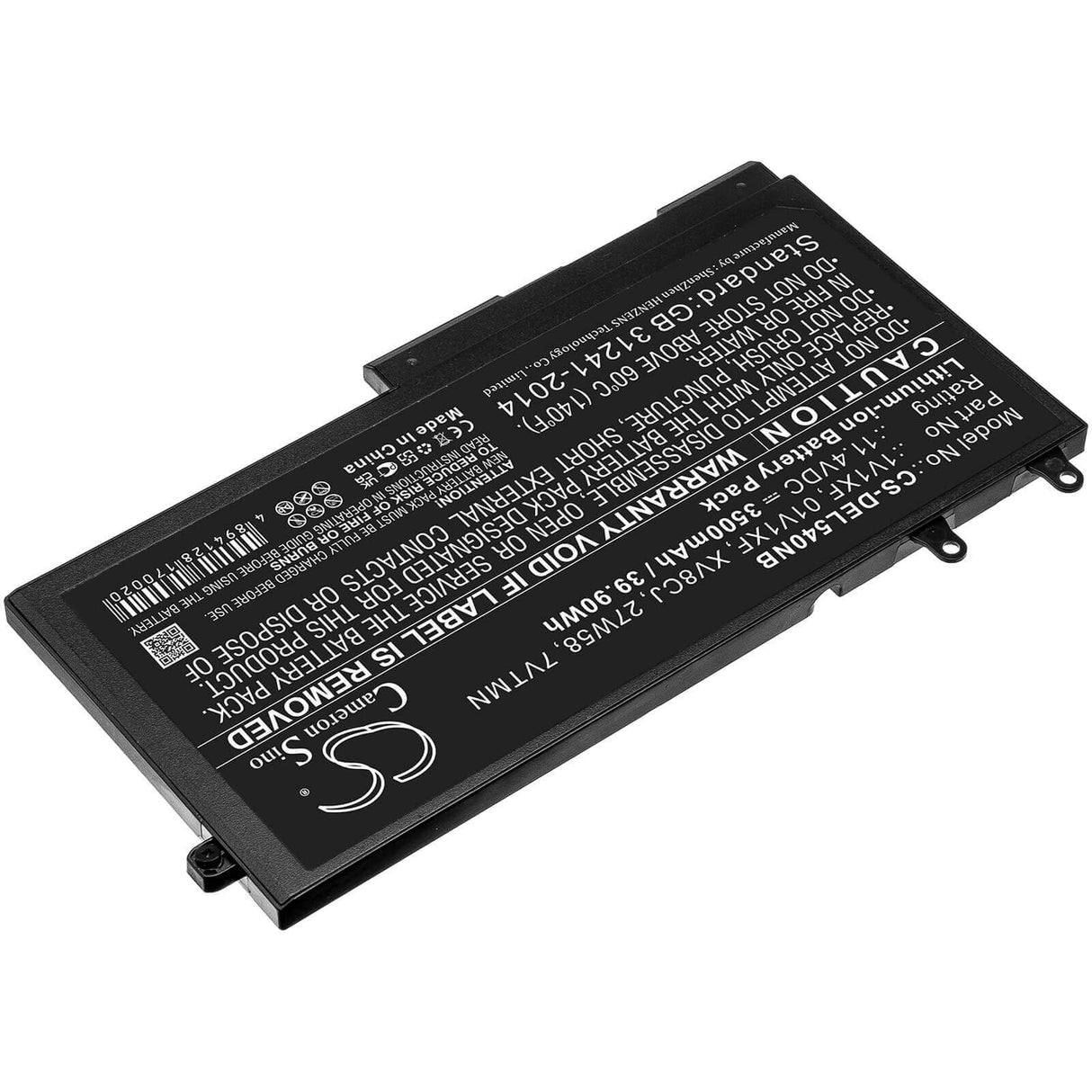 Battery For Dell, Inspiron 7591 2-in-1, Latitude 5400, Latitude 5400 Chromebook 11.4v, 2600mah - 29.64wh Notebook, Laptop Cameron Sino Technology Limited
