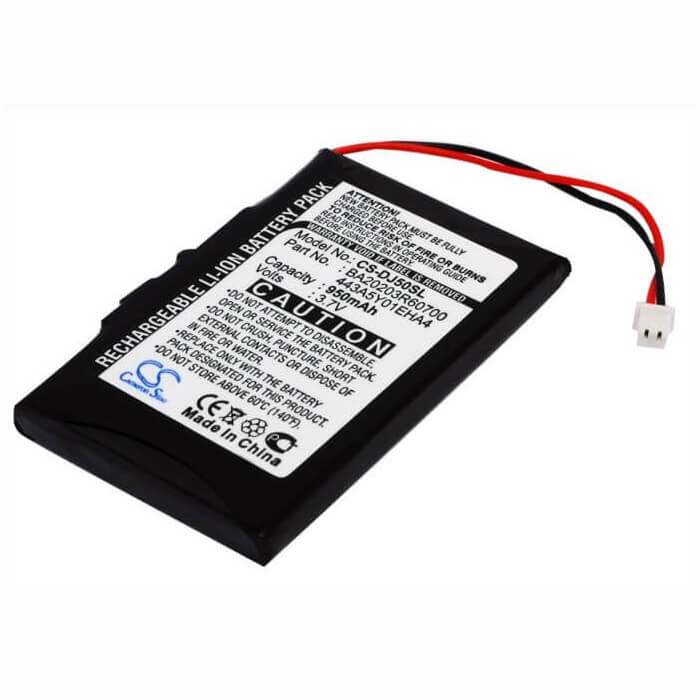 3.7V, Li-ion, 950mAh, Media Player battery fits Dell, 443a5y01eha4, Jukebox Dj 5gb, Jukebox Hvd3t, 3.52Wh Media Player Cameron Sino Technology Limited