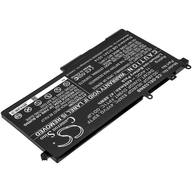 Battery For Dell, Latitude 12 5290, Latitude 5280, Latitude 5288 11.4v, 4200mah - 47.88wh Notebook, Laptop Cameron Sino Technology Limited