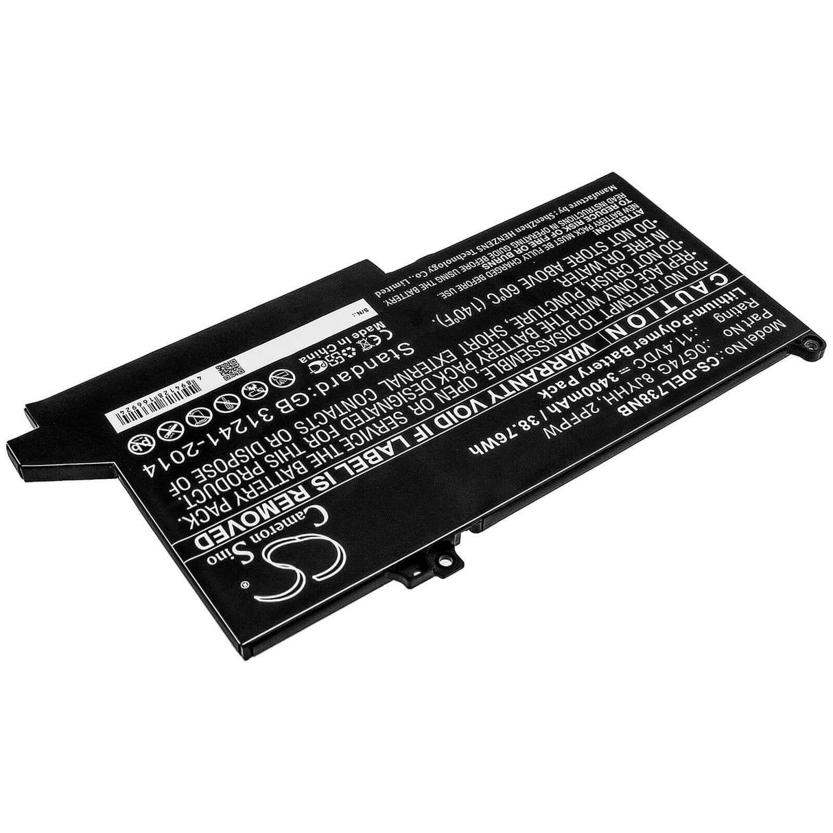 Battery For Dell, Latitude 12 5300, Latitude 12 7280, Latitude 12 7300 11.4v, 3400mah - 38.76wh Notebook, Laptop Cameron Sino Technology Limited