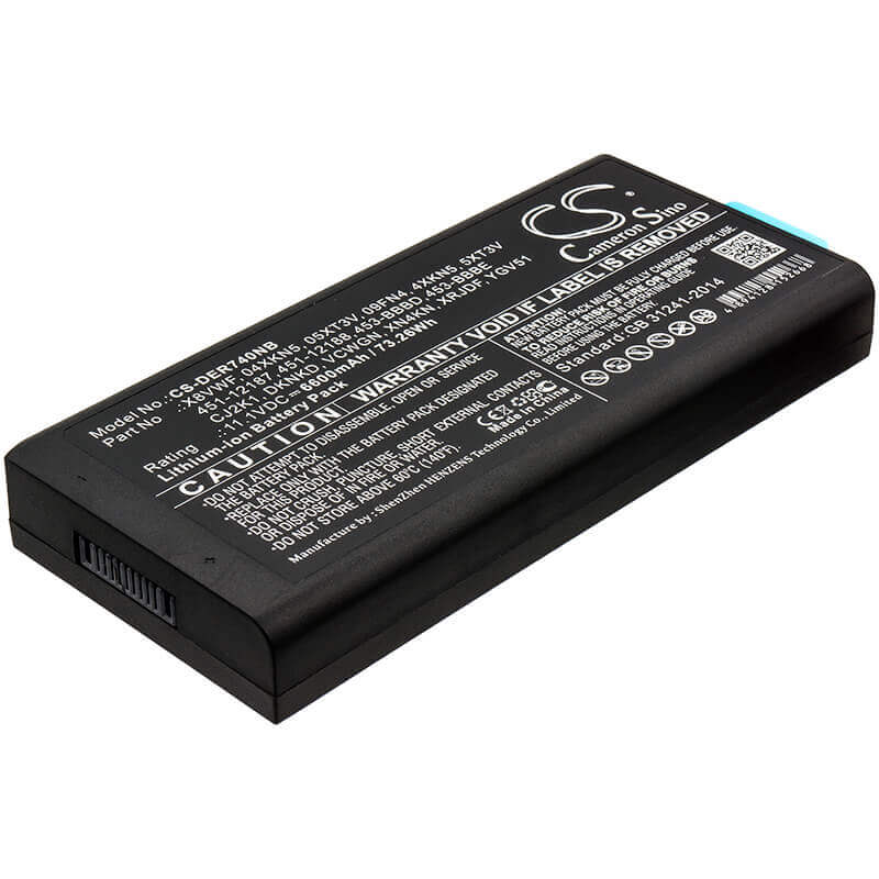 Battery For Dell, Latitude 12 7204, Latitude 14 7404, Latitude 14 Rugged 5404 11.1v, 6600mah - 73.26wh Notebook, Laptop Cameron Sino Technology Limited