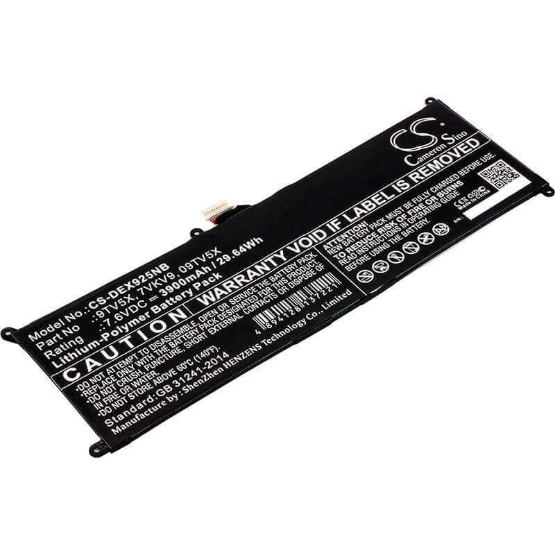 Battery For Dell, Latitude 12 7275, Latitude 12 E7275, Xps 12 7.6v, 3900mah - 29.64wh Notebook, Laptop Cameron Sino Technology Limited