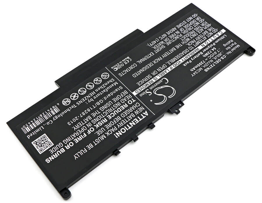 Notebook Battery For Dell, Latitude 12 E7270, Latitude 12 E7470 7.6v, 7200mah - 54.72wh Notebook, Laptop Cameron Sino Technology Limited