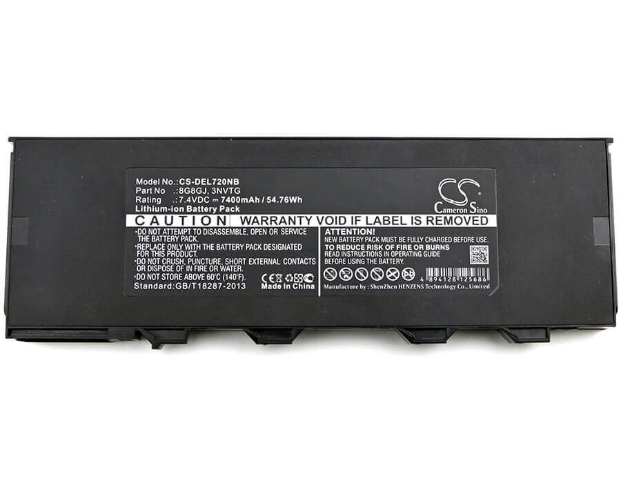 Battery For Dell, Latitude 12 Rugged Extreme 7204, Latitude 7204 7.4v, 7400mah - 54.76wh Notebook, Laptop Cameron Sino Technology Limited