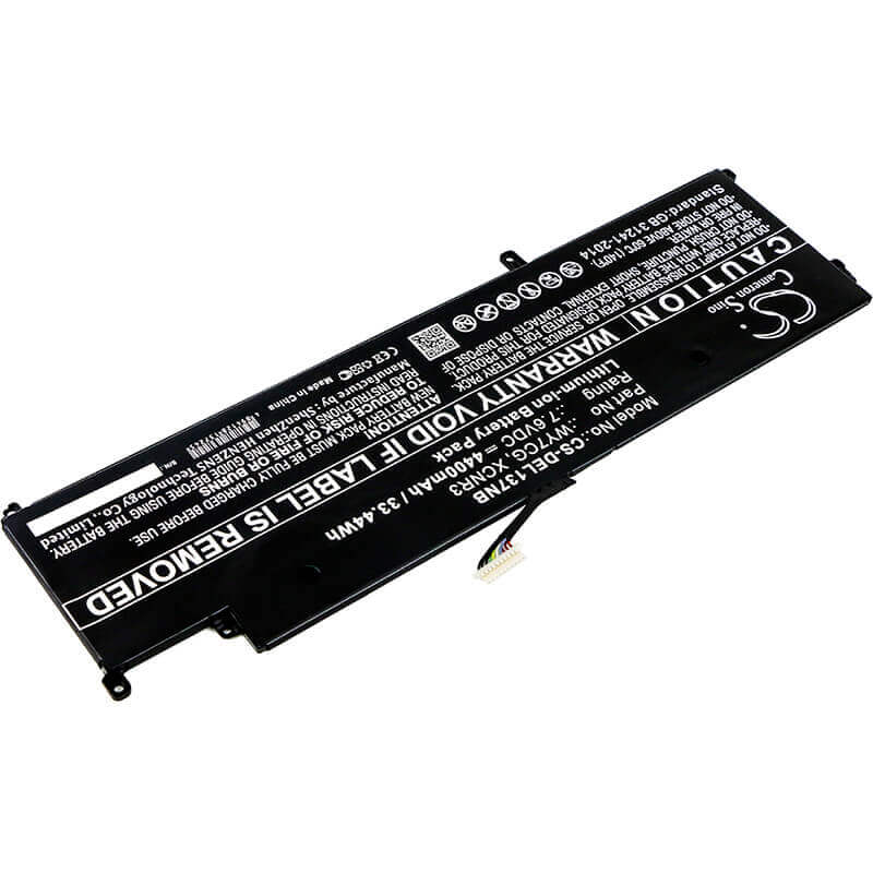 Battery For Dell, Latitude 13 7370,, 7.6v, 4400mah - 33.44wh Notebook, Laptop Cameron Sino Technology Limited