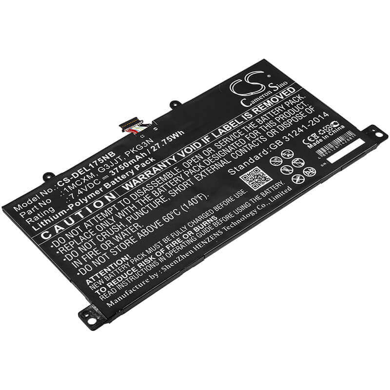 Battery For Dell, Latitude 5175, 7.4v, 3750mah - 27.75wh Notebook, Laptop Cameron Sino Technology Limited