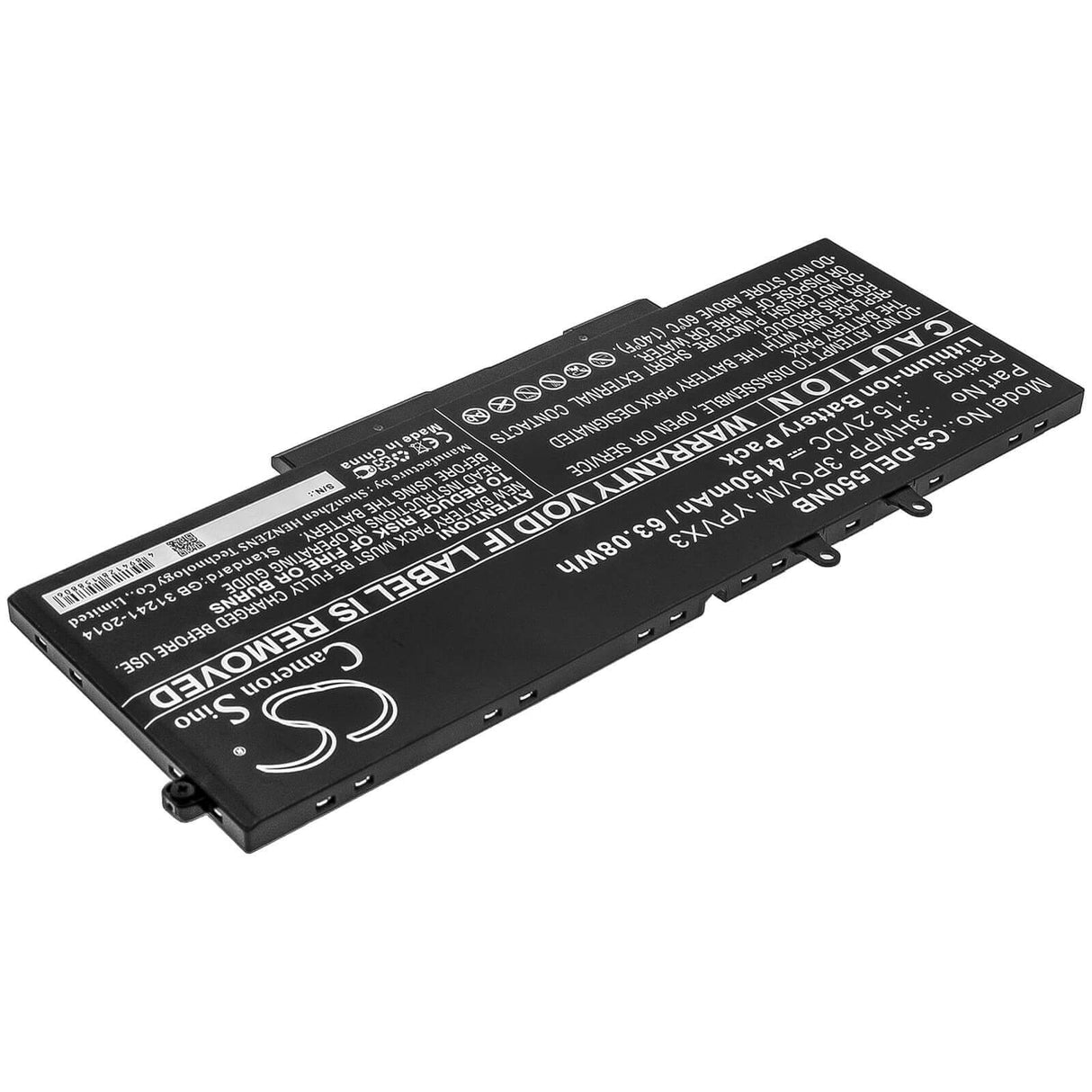 Battery For Dell, Latitude 5401, Latitude 5501 15.2v, 4150mah - 63.08wh Notebook, Laptop Cameron Sino Technology Limited