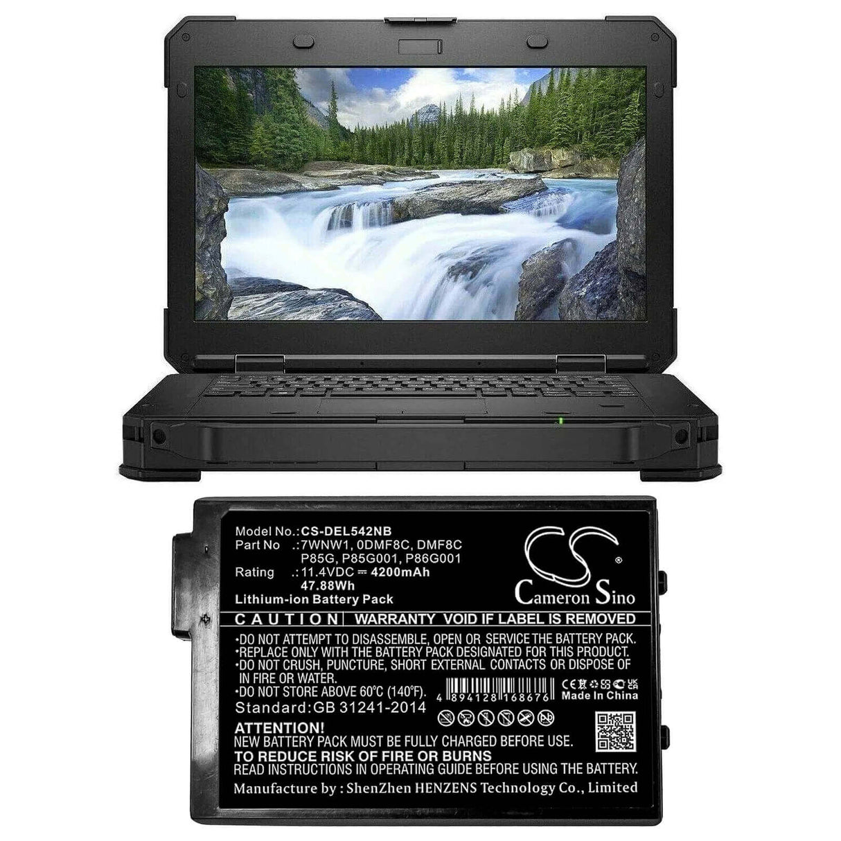 Battery For Dell, Latitude 5420, Latitude 5424, Latitude 7424 11.4v, 4200mah - 47.88wh Notebook, Laptop Cameron Sino Technology Limited
