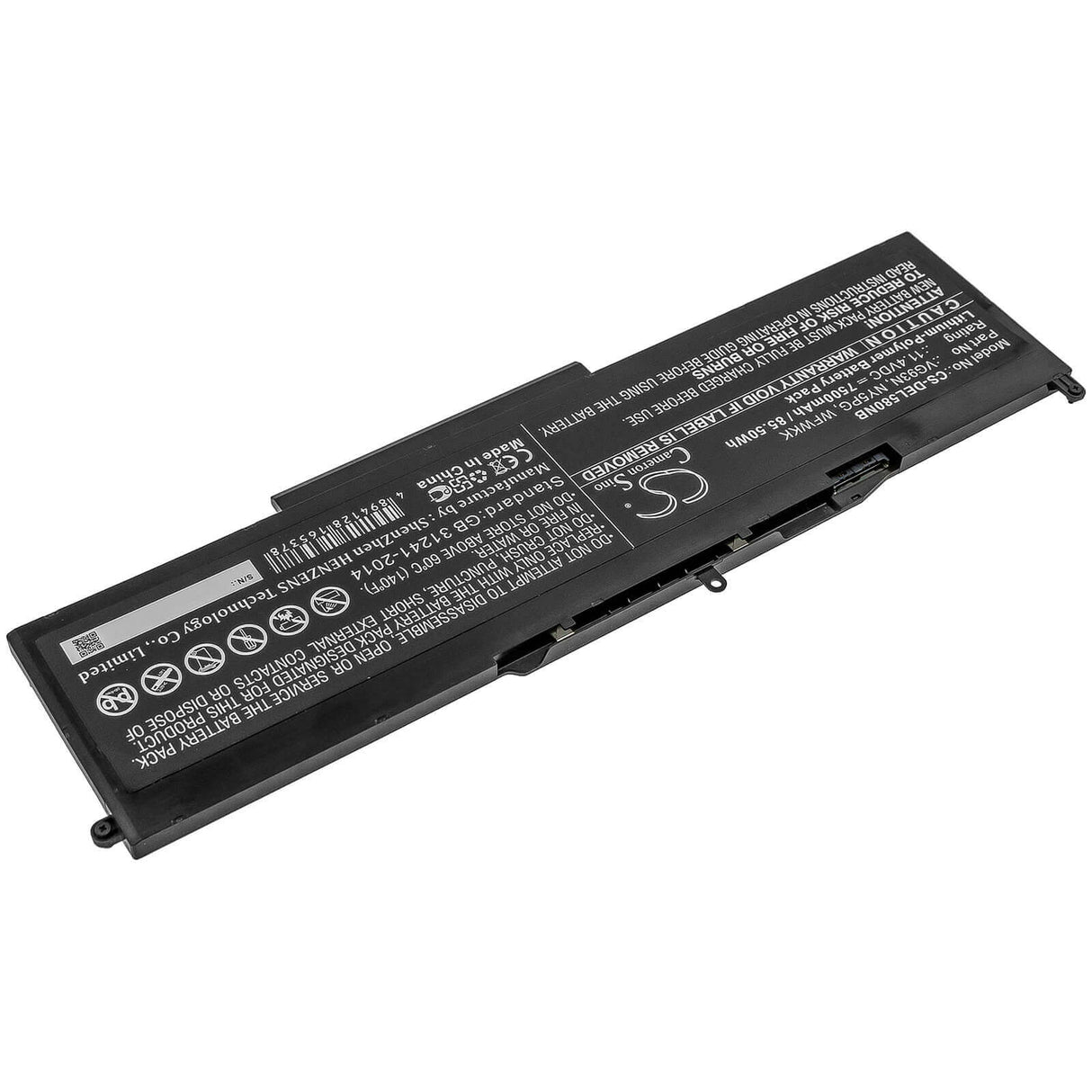 Battery For Dell, Latitude 5580, Latitude 5591, Precision 15 3520 11.4v, 7500mah - 85.50wh Notebook, Laptop Cameron Sino Technology Limited