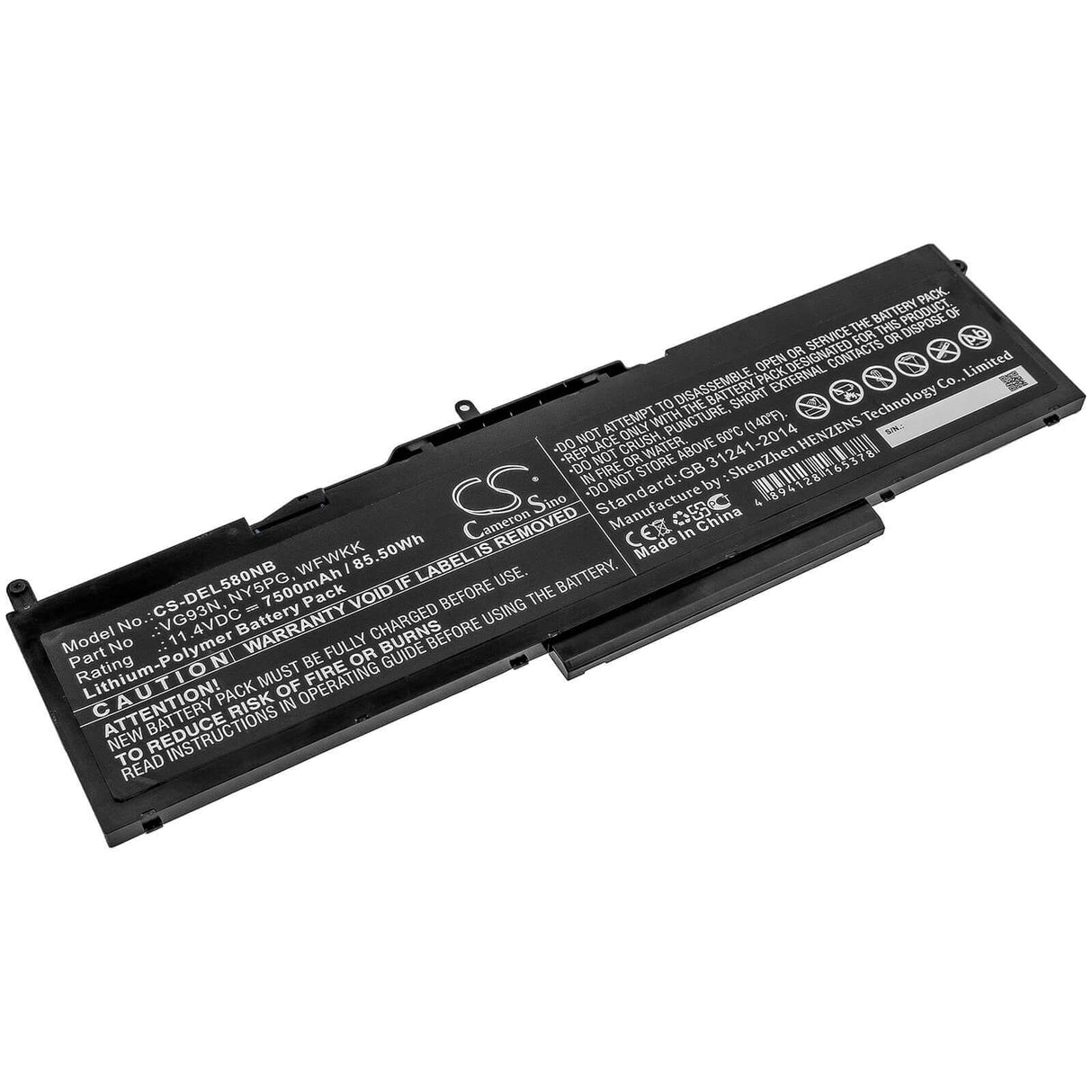 Battery For Dell, Latitude 5580, Latitude 5591, Precision 15 3520 11.4v, 7500mah - 85.50wh Notebook, Laptop Cameron Sino Technology Limited