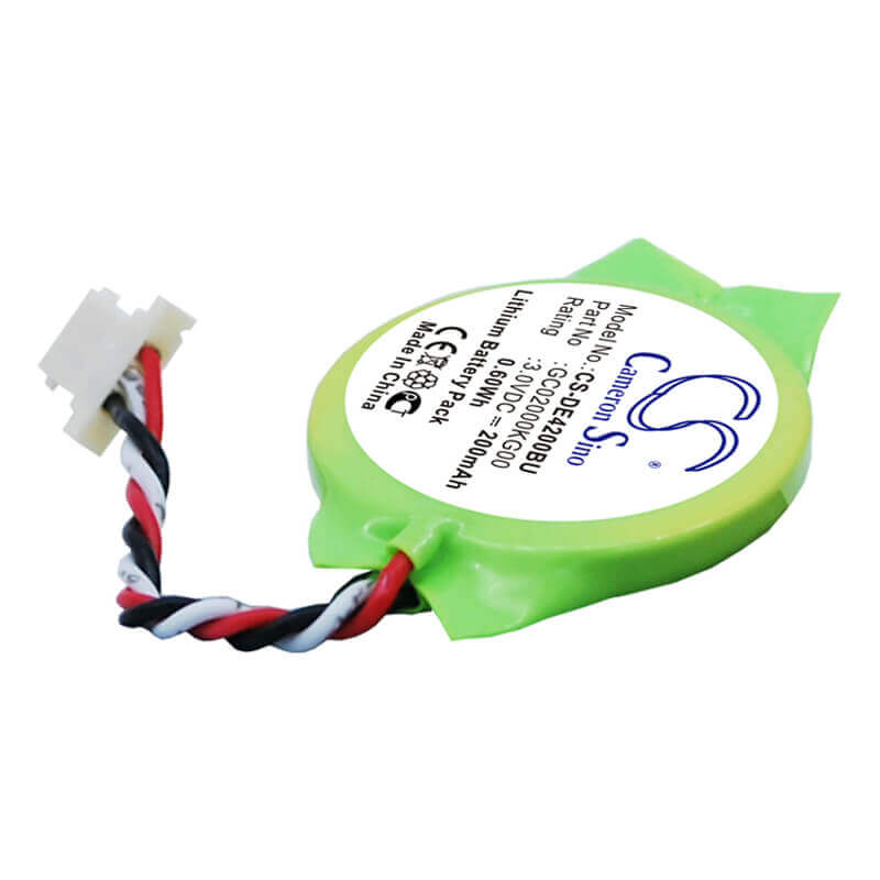 3.0V, Lithium, 200mAh, CMOS / BackUp battery fits Dell, Gc02000kg00, Latitude E4200, Latitude E4300, 0.60Wh CMOS / BackUp Cameron Sino Technology Limited