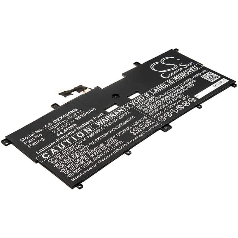 Battery For Dell, N003x9365-d1516fcn, N006x9365-d1726qcn, Xps 13 9365 7.6v, 5850mah - 44.46wh Notebook, Laptop Cameron Sino Technology Limited
