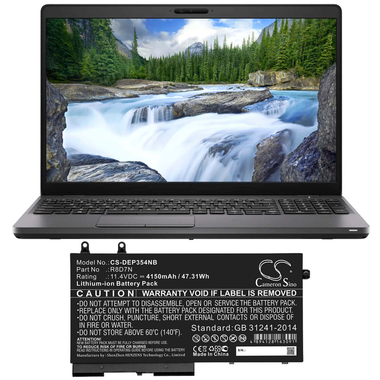 Battery For Dell, Precision, 15, 3540 11.4v, 4150mah - 47.31wh Notebook, Laptop Cameron Sino Technology Limited
