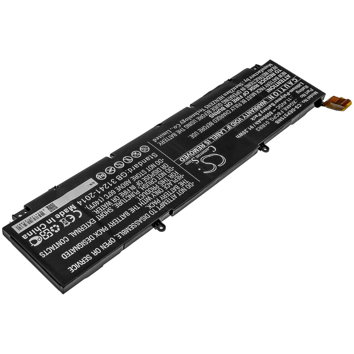Battery For Dell, Precision 5750 0yy3v, Precision 5750 370p9, Precision 5750 3jgt0 11.4v, 8000mah - 91.20wh Notebook, Laptop Cameron Sino Technology Limited