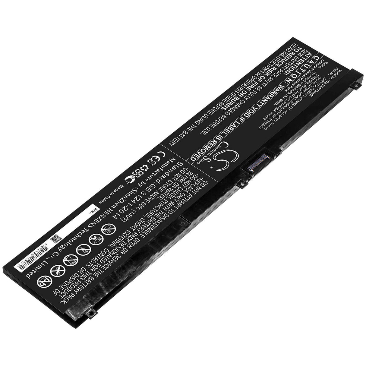 Battery For Dell, Precision 7330, Precision 7530, Precision 7540 11.4v, 8000mah - 91.20wh Notebook, Laptop Cameron Sino Technology Limited