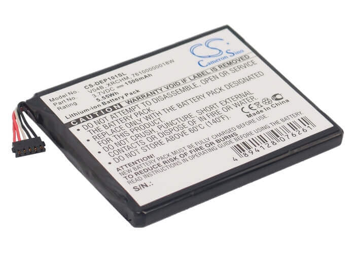 3,7V, Li-ion, 1500mAh, batterie PDA compatible avec E-mobile, 76100000018w, 101dl, D43, 5,55Wh PDA, Pocket PC Cameron Sino Technology Limited (Suspendu)