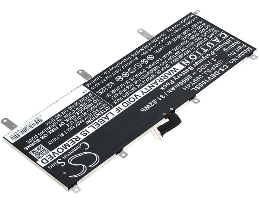 3.7V, Li-Polymer, 8600mAh, Tablet battery fits Dell, 069y4h, Venue 10 5000, Venue 10 5050, 31.82Wh Tablet Cameron Sino Technology Limited (Suspended)