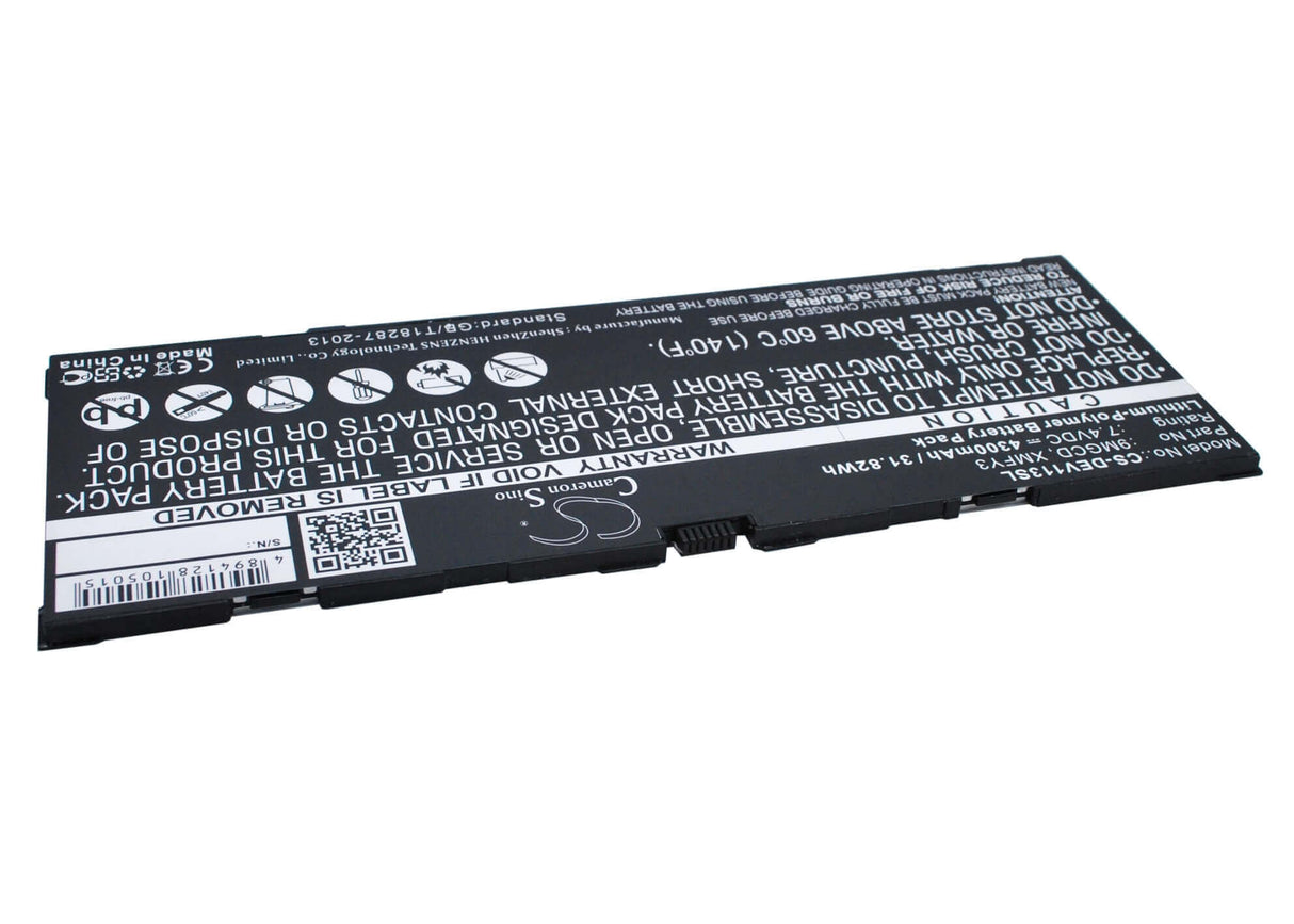 7.4V, Li-Polymer, 4300mAh, Batterie pour tablette compatible avec Dell, 0t8nh4, T06g, Venue 11 Pro 32, 31.82Wh Tablette Cameron Sino Technology Limited