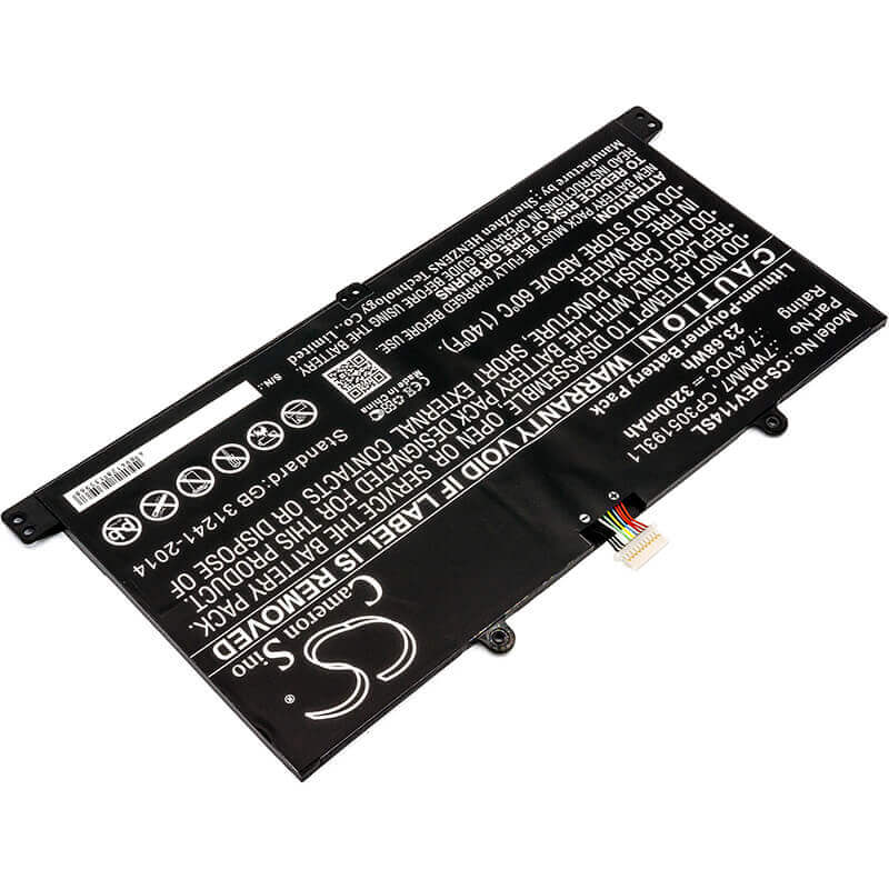 7.4V, Li-Polymer, 3200mAh, Tablet battery fits Dell, 7wmm7, Cfc6c, D1r74, 23.68Wh Tablet Cameron Sino Technology Limited (Suspended)