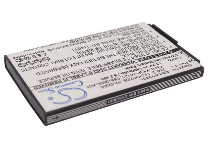 3.7V, Li-ion, 1400mAh, SmartPhone battery fits T-mobile, Dell, 0b6-068k-a01, Lightning, V02s, 5.18Wh Mobile, SmartPhone Cameron Sino Technology Limited (Smartphone)