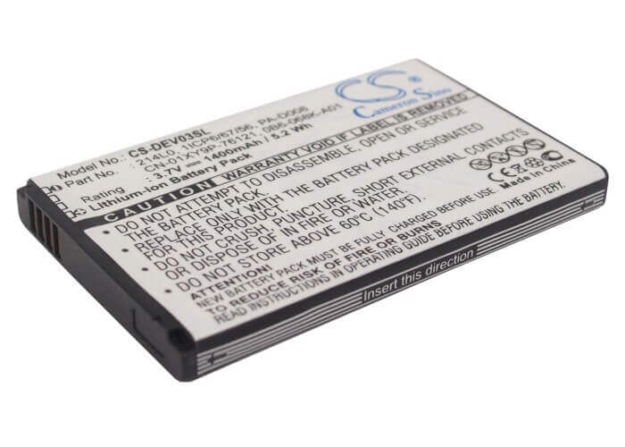 3.7V, Li-ion, 1400mAh, SmartPhone battery fits T-mobile, Dell, 0b6-068k-a01, Lightning, V02s, 5.18Wh Mobile, SmartPhone Cameron Sino Technology Limited (Smartphone)