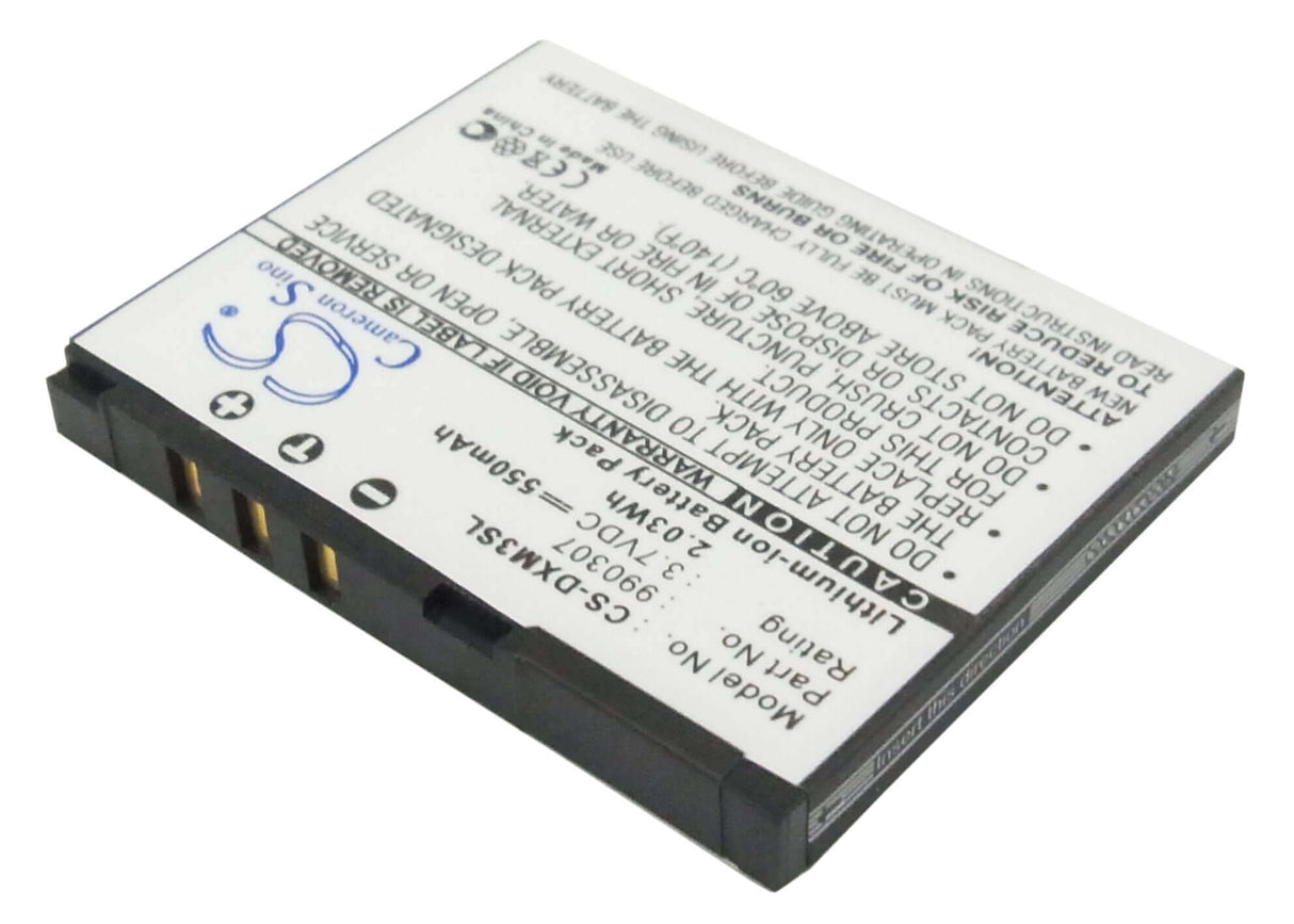3.7V, Li-ion, 550mAh, Media Player battery fits Delphi, 990307, Sa10225, Xm Skyfi 3, 2.04Wh Media Player Cameron Sino Technology Limited