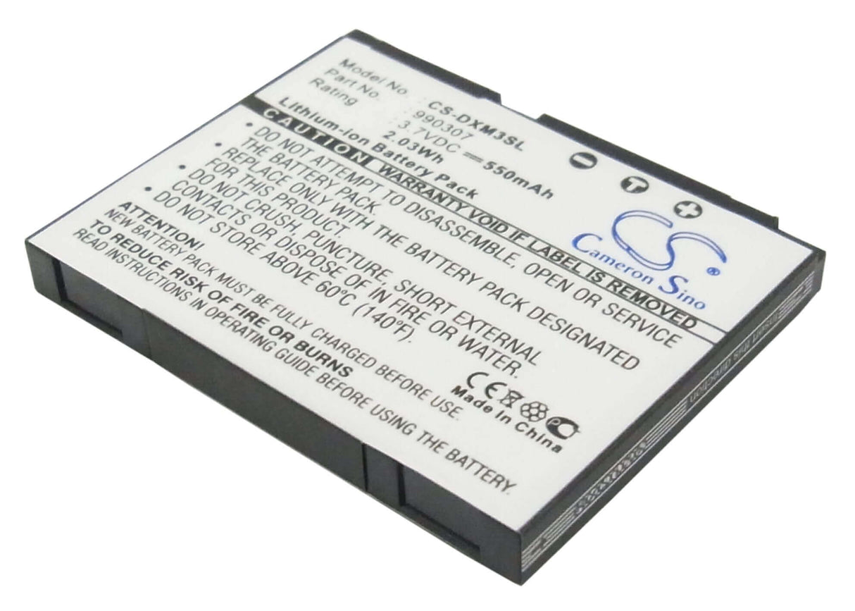 3.7V, Li-ion, 550mAh, Media Player battery fits Delphi, 990307, Sa10225, Xm Skyfi 3, 2.04Wh Media Player Cameron Sino Technology Limited
