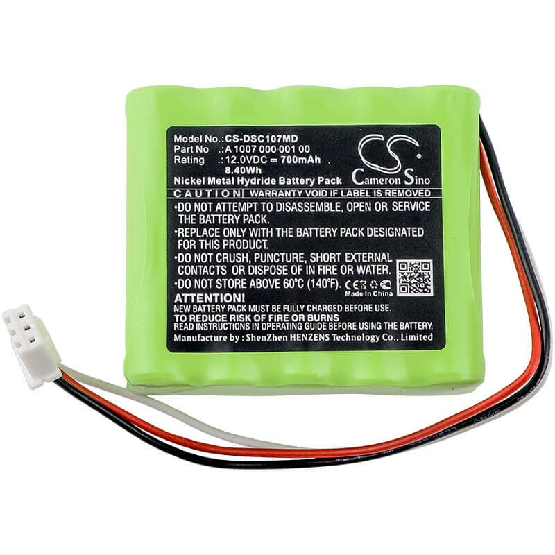 12.0V, Ni-MH, 700mAh, Medical battery fits Propex, Dentsply, A 1007 000 001 00, X-smart, X-smart Endodontic Motor, 8.4Wh Medical Cameron Sino Technology Limited (Medical)