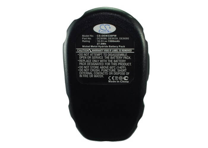 18.0V, Ni-MH, 1500mAh, Power Tools battery fits Dewalt, 152250-27, Dc020, Dc212, 27Wh Power Tools Cameron Sino Technology Limited (Power Tools)