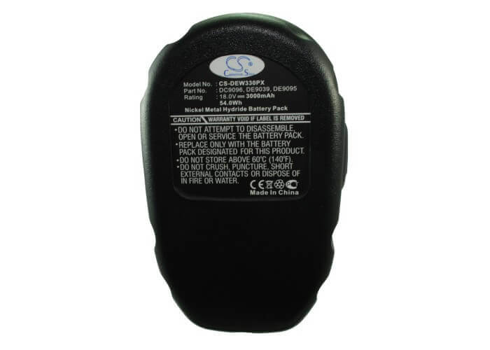 18.0V, Ni-MH, 3000mAh, Power Tools battery fits Dewalt, 152250-27, Dc020, Dc212, 54Wh Power Tools Cameron Sino Technology Limited (Power Tools)