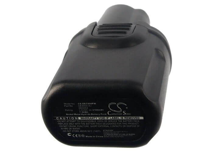 3.6V, Ni-MH, 2100mAh, Power Tools battery fits Dewalt, De9054, Dc600, Dc600 Screwdriver, 7.56Wh Power Tools Cameron Sino Technology Limited (Power Tools)