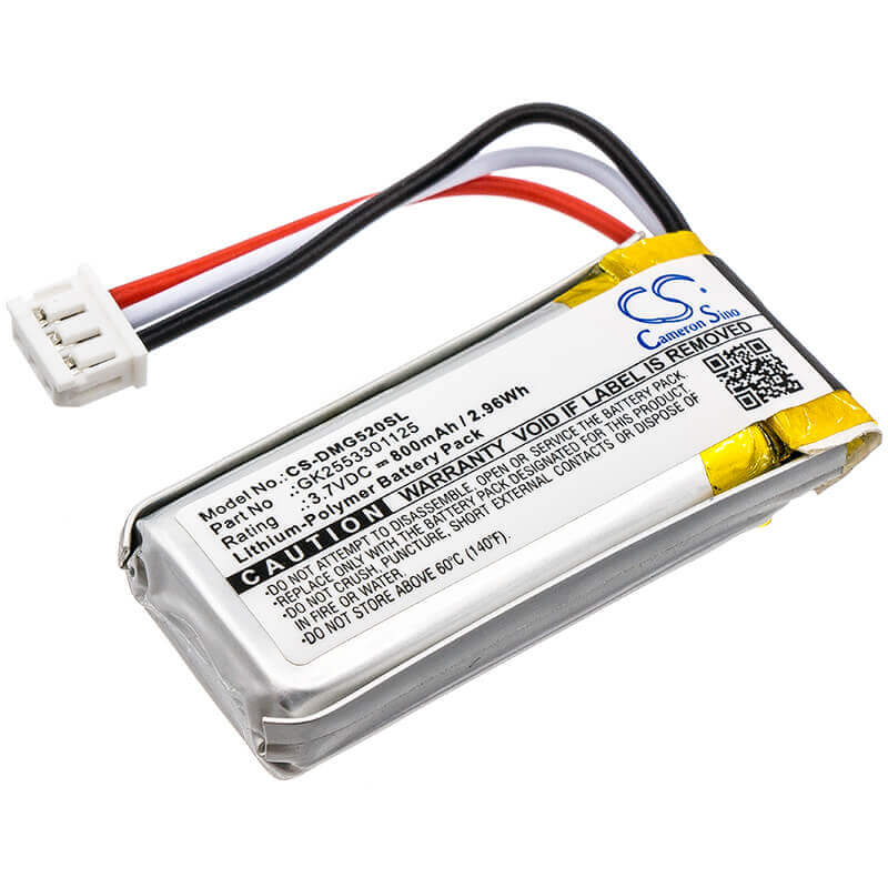 3,7V, Li-Polymer, 800mAh, batterie GPS compatible avec Digital Matter, Gk2553301125, G52 Solar, G52s, 2,96Wh GPS, Navigator Cameron Sino Technology Limited