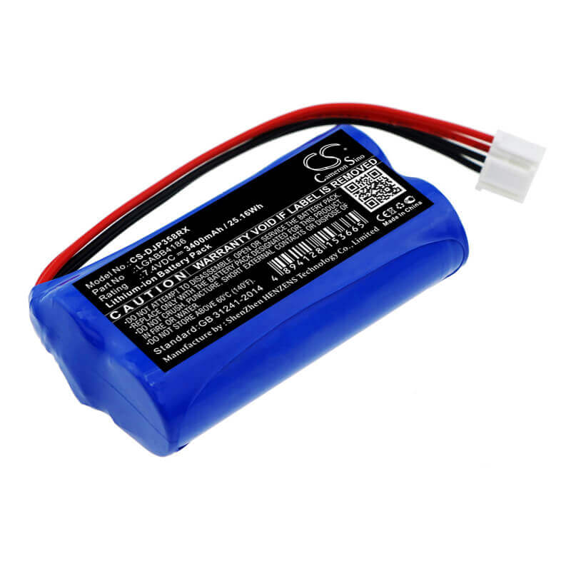 7.4V, Li-ion, 3400mAh, batterie de télécommande compatible avec Dji, Lgabb4186, Gl358wb, Phantom 3 4k, 25.16Wh Télécommande Cameron Sino Technology Limited