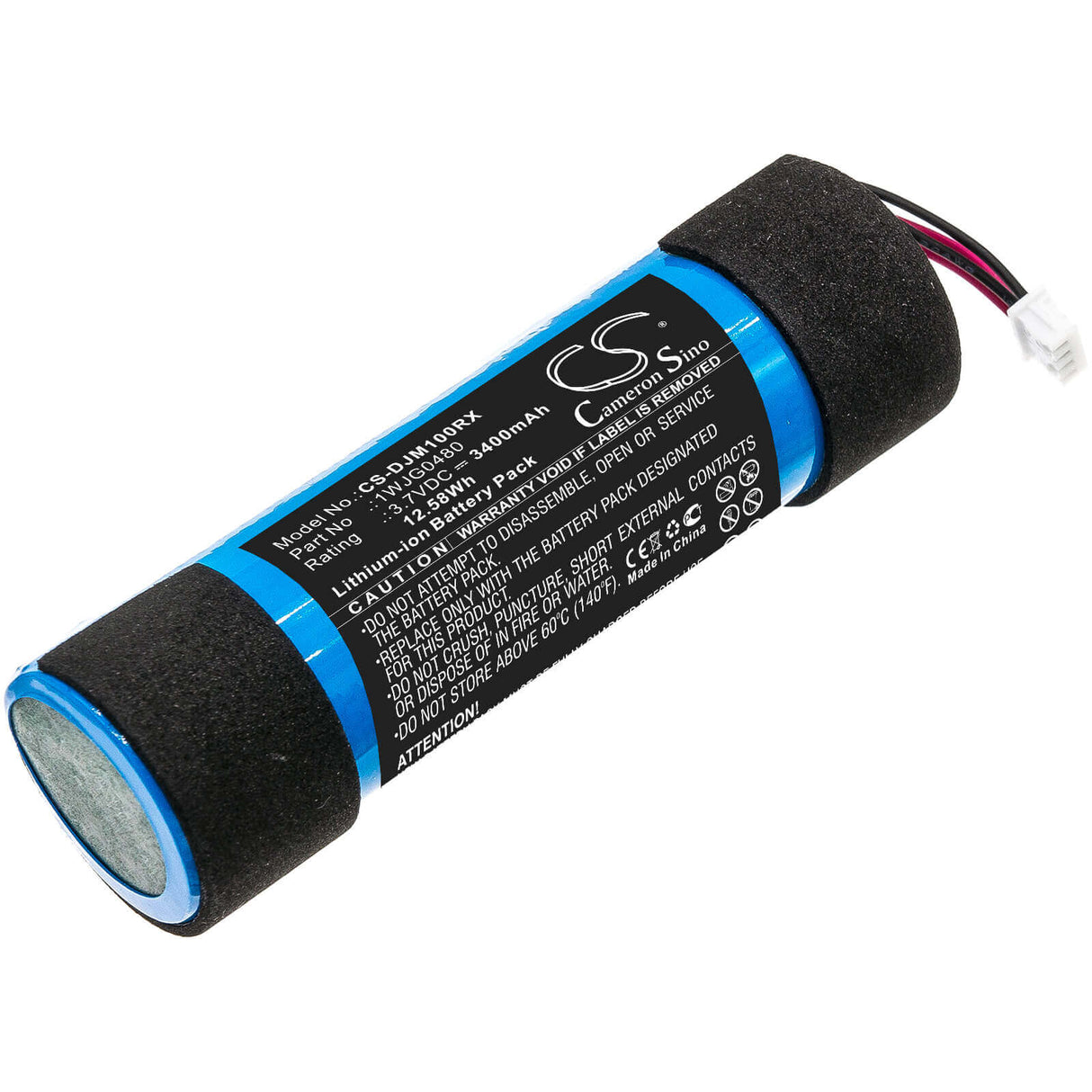 3.7V, Li-ion, 3400mAh, Remote Controller battery fits Dji, 1wjg0480, Mavic Mini Controller, 12.58Wh Remote Controller Cameron Sino Technology Limited
