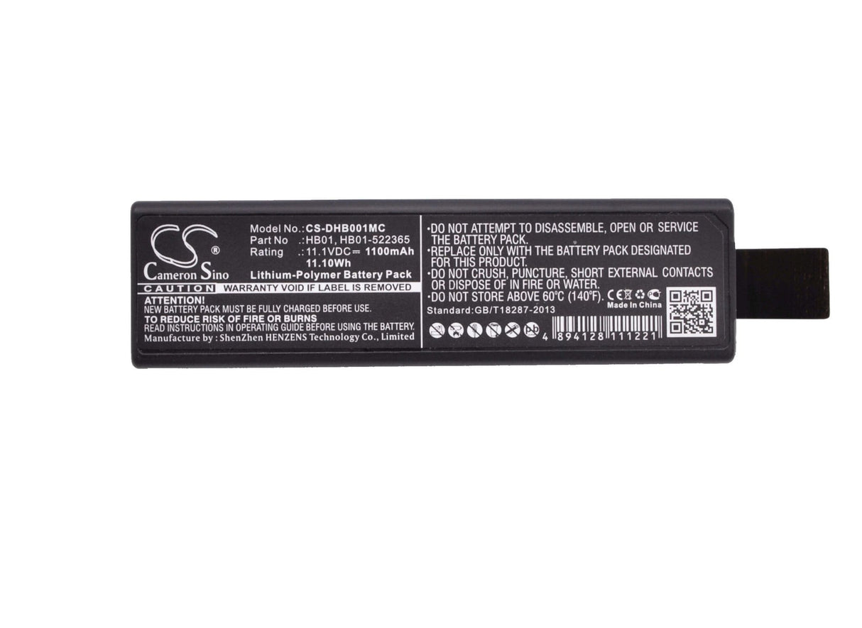 11.1V, Li-Polymer, 1100mAh, Camera battery fits Dji, Hb01, Osmo, Osmo Handheld 4k Camera, 12.21Wh Camera Cameron Sino Technology Limited (Camera)