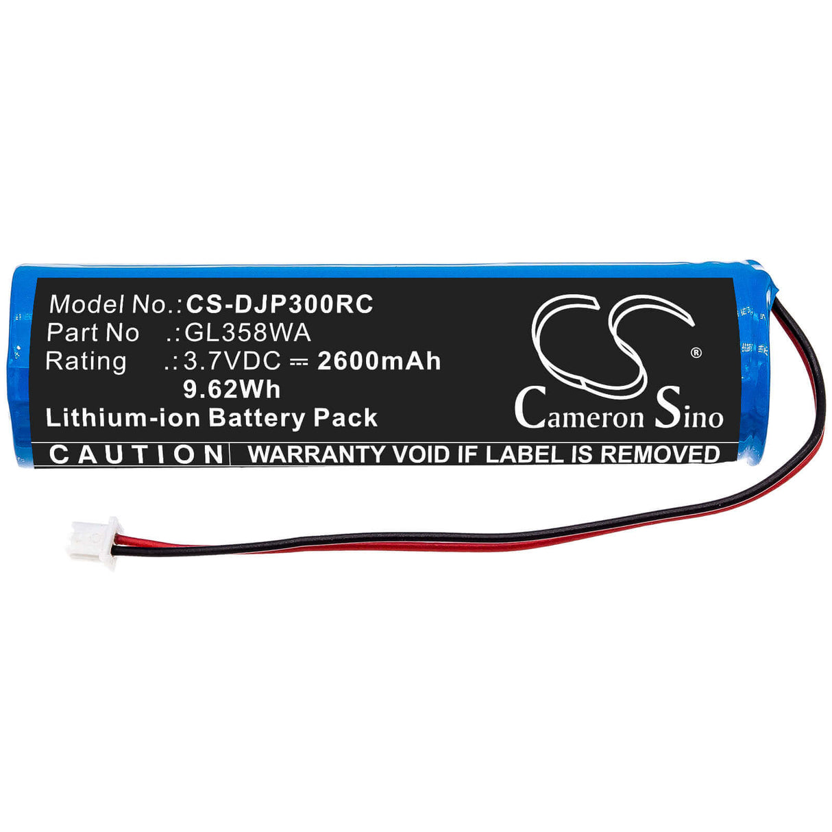 3.7V, Li-ion, 2600mAh, Drones battery fits Dji, Gl358wa, Phantom 3 Standard Remote Cont, 9.62Wh Drones Cameron Sino Technology Limited