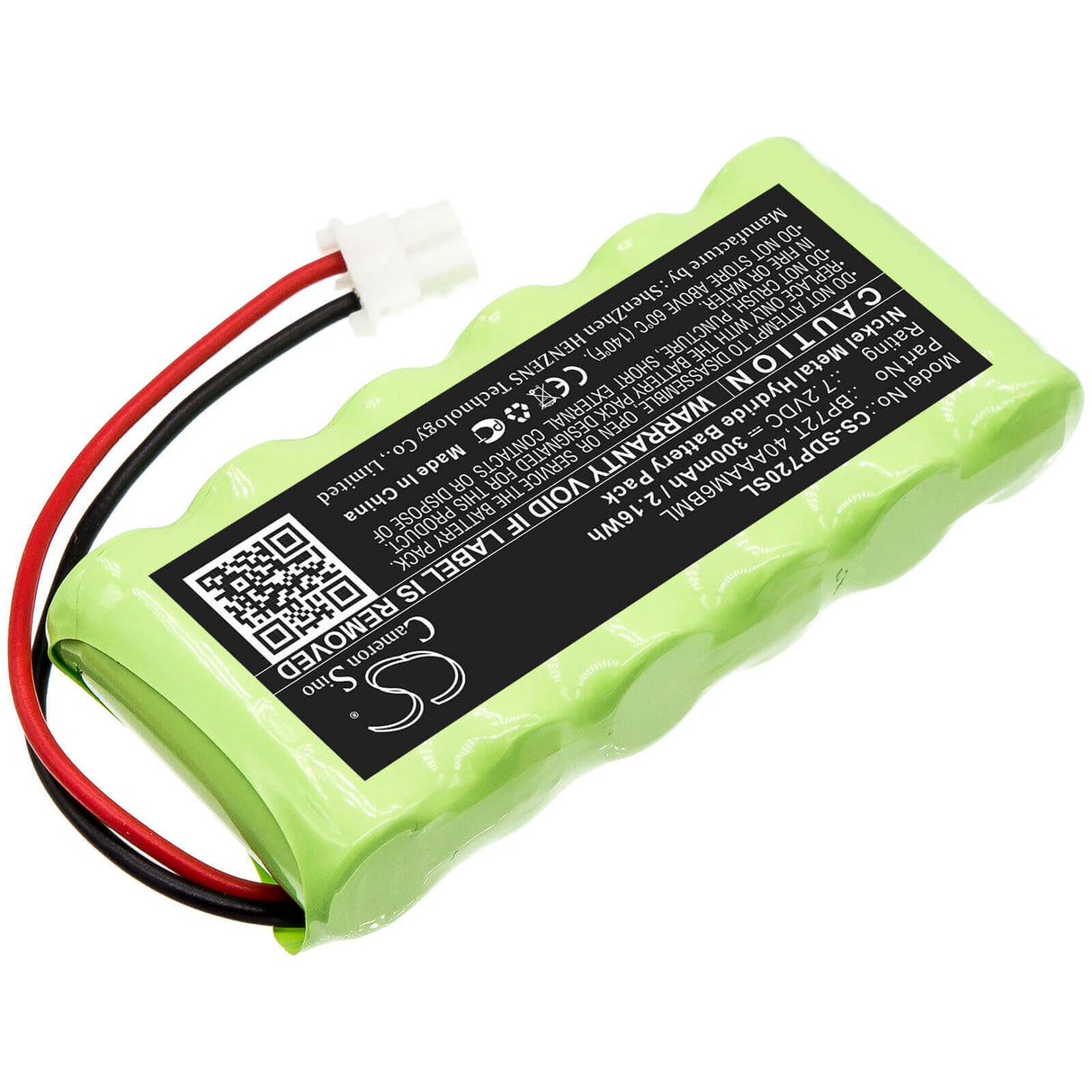7.2V, Ni-MH, 300mAh, batterie de collier pour chien compatible avec Dogtra, 40aaam6bml, Deluxe Bird Launcher Transmitt, 2.16Wh Collier pour chien Cameron Sino Technology Limited