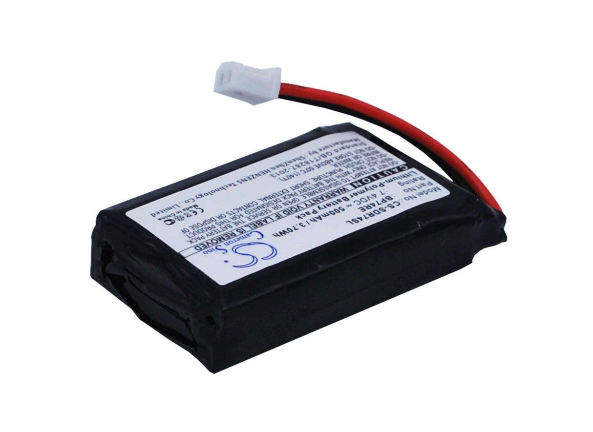 7.4V, Li-Polymer, 500mAh, Dog Collar battery fits Dogtra, Bp74re, Edge Collar, Edge Receiver, 3.7Wh Dog Collar Cameron Sino Technology Limited