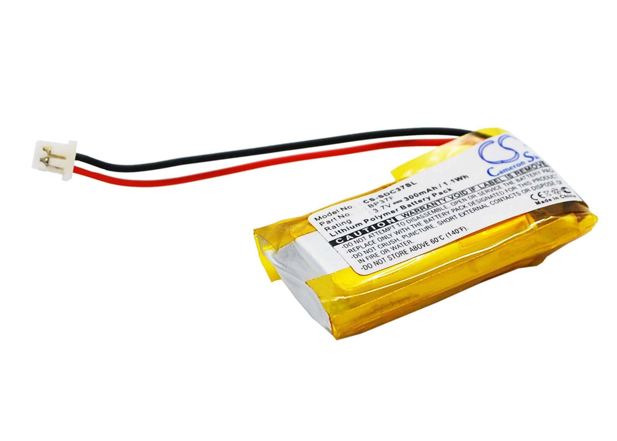 3.7V, Li-Polymer, 300mAh, Dog Collar battery fits Dogtra, Bp37f, Ef3000 Gold, Ef3000 Gold Dog Containment Sy, 1.11Wh Dog Collar Cameron Sino Technology Limited