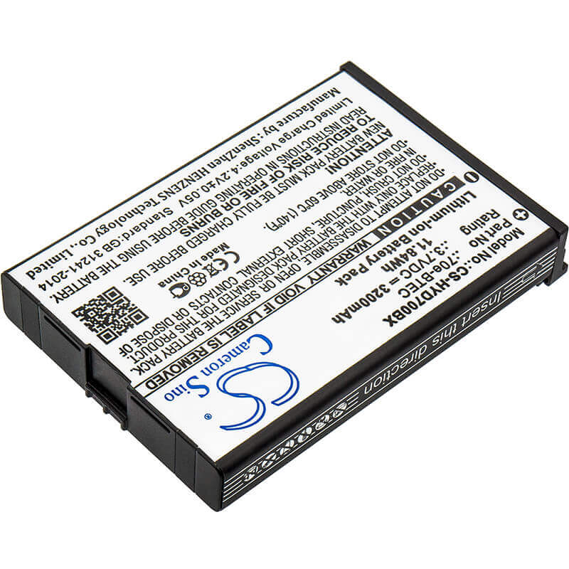Barcode Scanner Battery For Dolphin, 60s, 70e, 75e 3.7v, 3200mah - 11.84wh Barcode Scanner Cameron Sino Technology Limited