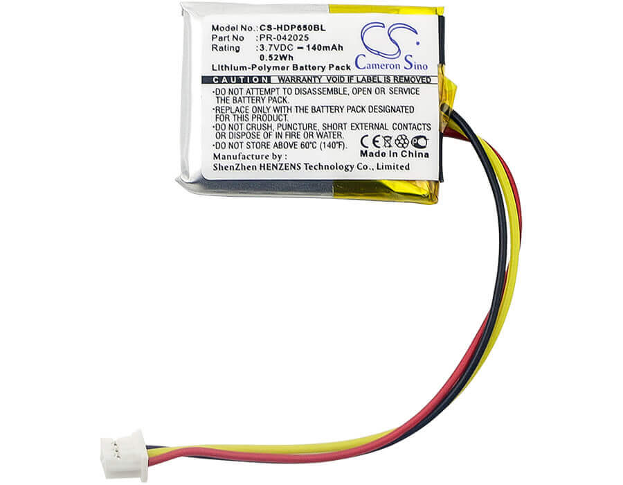 Barcode Scanner Battery For Dolphin, 6500ep 3.7v, 140mah - 0.52wh Barcode Scanner Cameron Sino Technology Limited