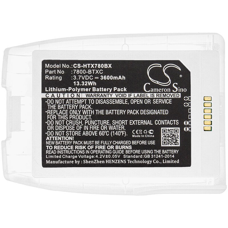 Barcode Scanner Battery For Dolphin, 7800, Honeywell 3.7v, 3600mah - 13.32wh Barcode Scanner Cameron Sino Technology Limited
