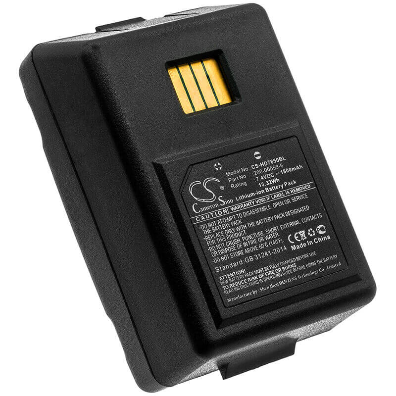 Barcode Scanner Battery For Dolphin, 7850, Handheld, Dolphin 7850 7.4v, 1800mah - 13.32wh Barcode Scanner Cameron Sino Technology Limited