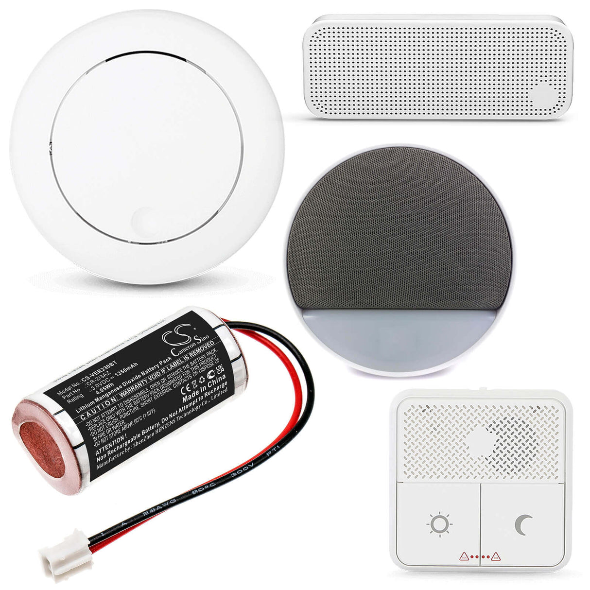 Li-MnO2, Alarm Battery For Dom, Eniq Guardian S 3.0v, 1350mah - 4.05wh Alarm System Cameron Sino Technology Limited