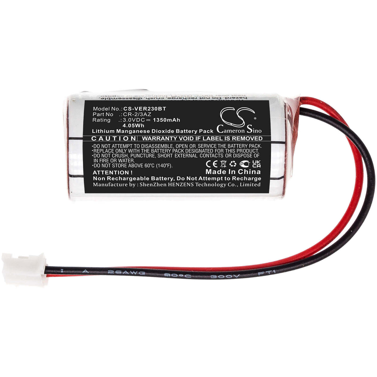 Li-MnO2, Alarm Battery For Dom, Eniq Guardian S 3.0v, 1350mah - 4.05wh Alarm System Cameron Sino Technology Limited