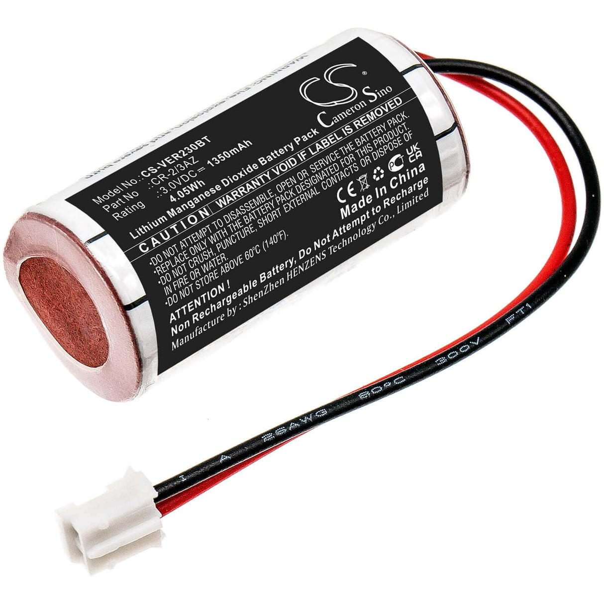 Li-MnO2, Alarm Battery For Dom, Eniq Guardian S 3.0v, 1350mah - 4.05wh Alarm System Cameron Sino Technology Limited